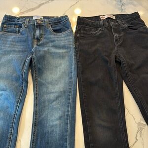 Two Levi brand Big boy Jeans. Size 12.  In good condition.